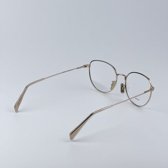 Celine Women BRAND NEW Eyeglasses Metal Shiny Rose Gold Demo Round CL50095U 028 - Picture 6 of 10